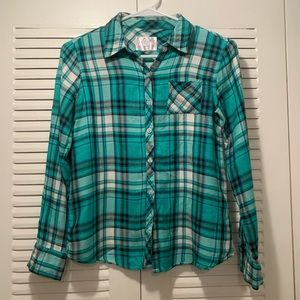 Justice blue and white top.